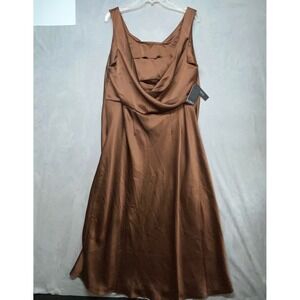 Eloquii Brown Midi Dress